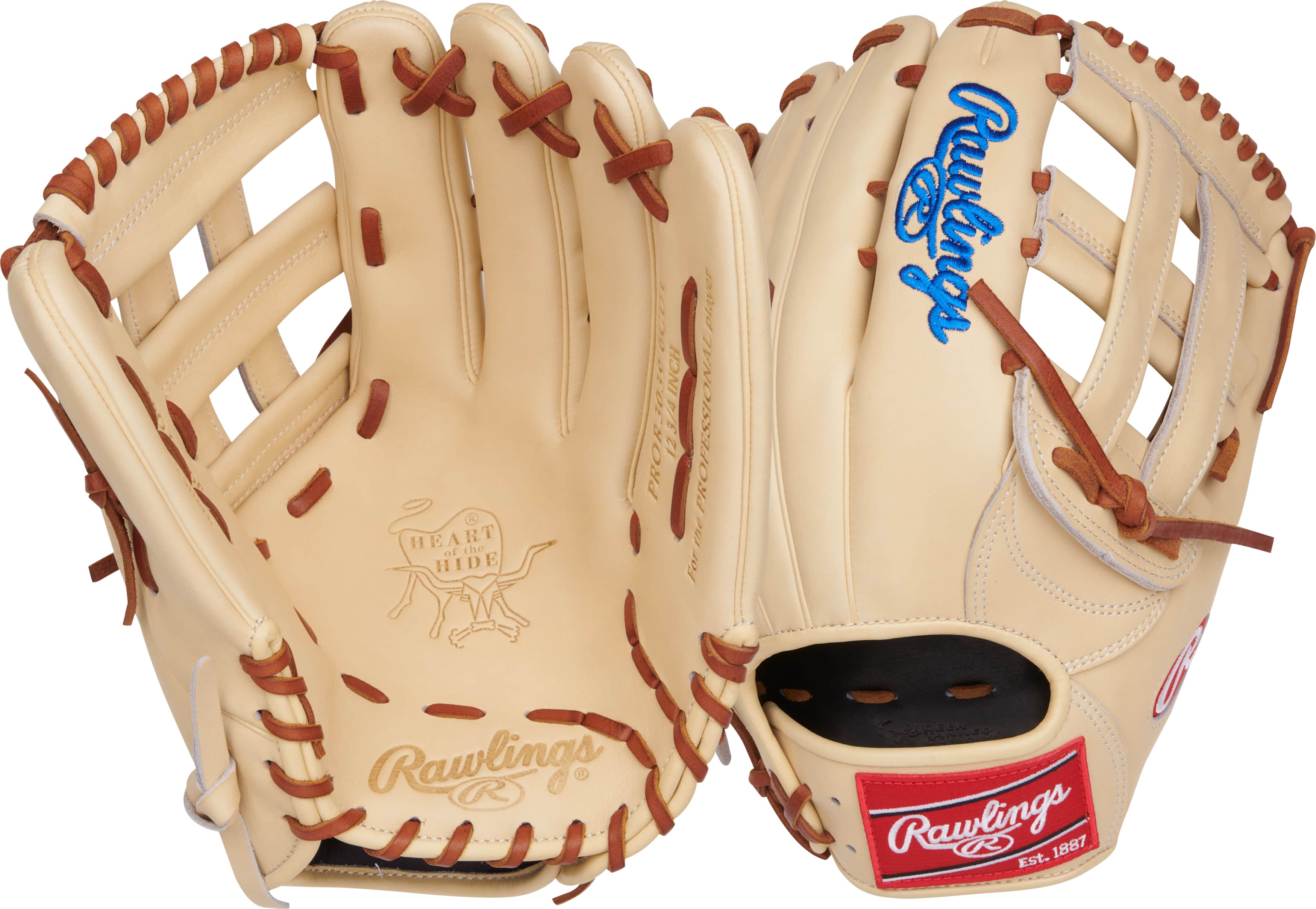 HEART OF THE HIDE 12.75-IN BASEBALL GLOVE, LHT, CAMEL (PROR3039)